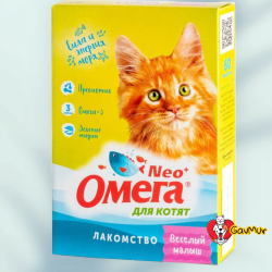 ОМЕГА NEO с пребиотиком и таурином для котят 60таб. - фото